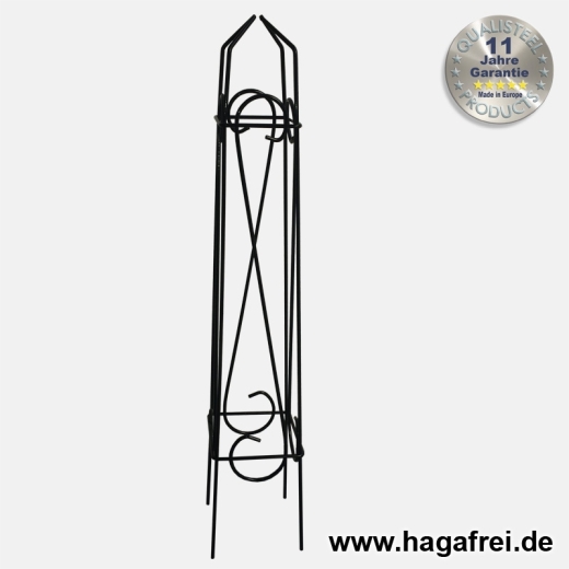 Obelisk Orelia quadratisch 80 cm schwarz