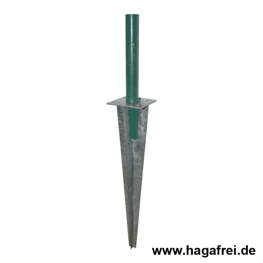 Einschlaghülse fvz für Pfosten Ø34mm 100x100x510mm