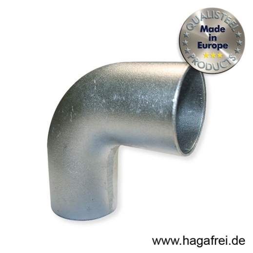 L-Bogen aus Aluminium für Ø 60mm Barrieren - Rohre