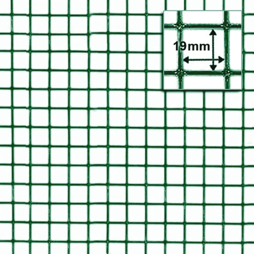 Punktgeschw. Gitter grün 19x19x1,1mm 5m Rollen