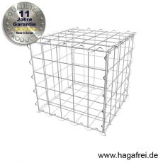 Komplette Gabione / Steinkorb mit 100 x 100 mm Maschung