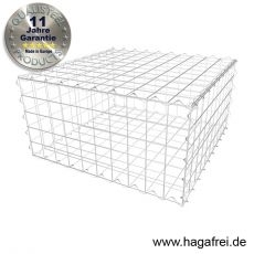 Komplette Gabione / Steinkorb mit 100 x 100 mm Maschung