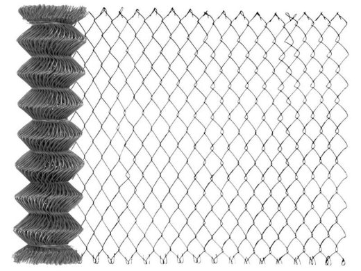 Maschendraht Profi-Zaunset Rundpfosten Ø60,  Maschendraht 25m x 1,25m grün 50 x 50 x 3,1 mm