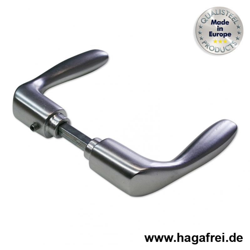 Drückergarnitur Aluminium für Gartentore - Maschendraht und Zubehör von der  HAGAFREI GmbH