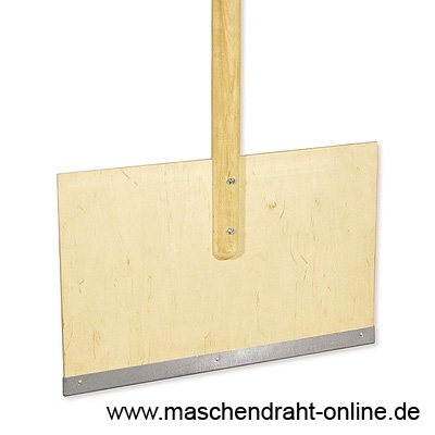 Schneeschaufel aus Holz mit Holzgriff und Stiel 1,10 m / 118-A