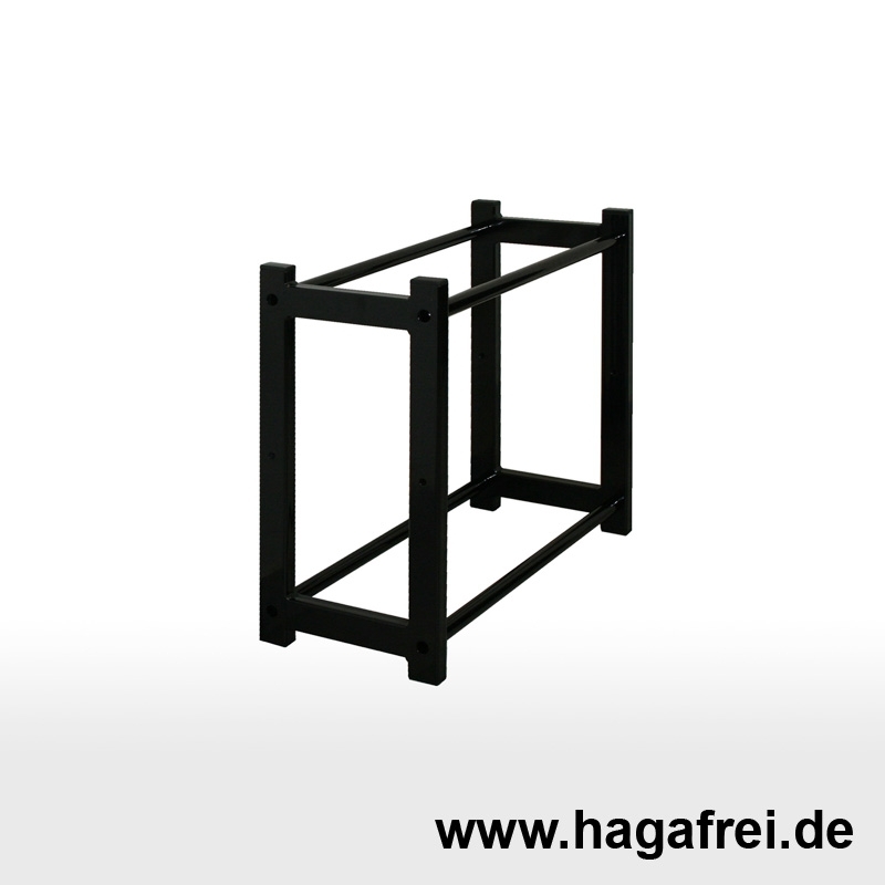 CUBE Multifunktionsregal 50 x 50 x 25 cm schwarz RAL9005