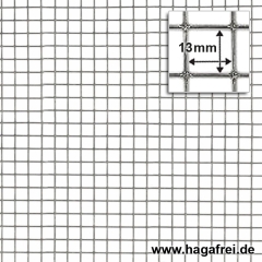 Punktgeschw. Gitter verzinkt 13x13x1,0mm 1,0x25m