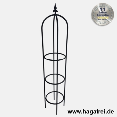 Obelisk Gothica 150 cm fvz. + schwarz Ø ca. 30 cm