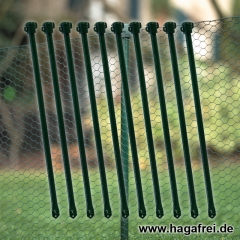 10er Set Gartenstäbe mit Universalkappe