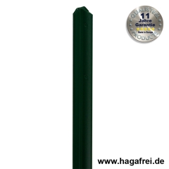 T-Zaunpfosten thermoverzinkt + grün 40mm Breite