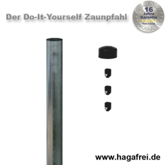 Do-It-Yourself Zaunpfahl feuerverzinkt Ø42mm