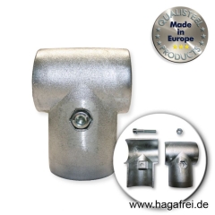 T-Schelle aus Aluminium für Ø 60mm Barrieren - Rohre