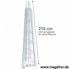 Obelisk 3-seitig feuerverzinkt ca. 210x40x40 cm